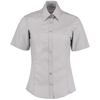 Business Blouse Short Sleeved in silvergrey
