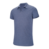 Melange Short Sleeve Polo Shirt in blue-heather