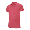 Melange Short Sleeve Polo Shirt in red-heather