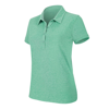 Women'S Melange Short Sleeve Polo Shirt in green-heather