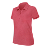 Women'S Melange Short Sleeve Polo Shirt in red-heather
