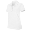 Women'S Melange Short Sleeve Polo Shirt in white