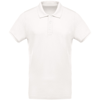 Organic Piqué Short Sleeve Polo Shirt in cream
