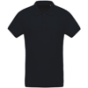 Organic Piqué Short Sleeve Polo Shirt in navy