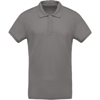 Organic Piqué Short Sleeve Polo Shirt in storm-grey