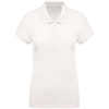 Women'S Organic Piqué Short Sleeve Polo Shirt in cream