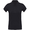 Women'S Organic Piqué Short Sleeve Polo Shirt in french-navy-heather