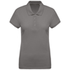 Women'S Organic Piqué Short Sleeve Polo Shirt in storm-grey