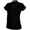 Women'S Short Sleeve Polo Shirt in black