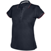 Women'S Short Sleeve Polo Shirt in navy
