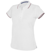 Women'S Short Sleeve Polo Shirt in white