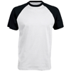 Baseball Contrast T-Shirt in white-black