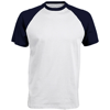 Baseball Contrast T-Shirt in white-navy