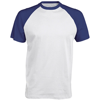 Baseball Contrast T-Shirt in white-royal