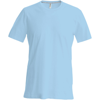 Short Sleeve Crew Neck T-Shirt in sky-blue