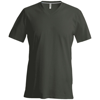 Short Sleeve V-Neck T-Shirt in khaki