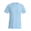 Short Sleeve V-Neck T-Shirt in sky-blue