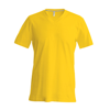 Short Sleeve V-Neck T-Shirt in yellow