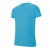V-Neck Short Sleeve Melange T-Shirt in tropical-blue-heather