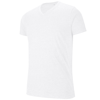 V-Neck Short Sleeve Melange T-Shirt in white