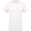 Organic Cotton Crew Neck T-Shirt in cream