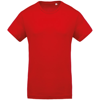 Organic Cotton Crew Neck T-Shirt in red