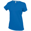 Women'S Short Sleeve V-Neck T-Shirt in royal-blue