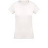 Women'S Organic Cotton Crew Neck T-Shirt in cream