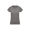 Women'S Organic Cotton Crew Neck T-Shirt in storm-grey