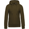 Organic Hoodie in moss-green