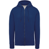 Organic Zipped Hoodie in ocean-blue-heather