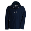 Score Contrast Detachable Sleeve Blouson Jacket in navy-grey