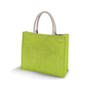 Jute Beach Bag in lime