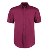 Corporate Oxford Shirt Short Sleeved in burgundy