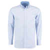 Clayton & Ford Micro Check Shirt Long Sleeve in lightblue-white