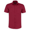 Poplin Shirt Short Sleeve in claret