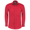 Poplin Shirt Long Sleeve in red