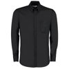 Slim Fit Workwear Oxford Shirt Long Sleeved in black