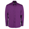 Tailored Fit Premium Oxford Shirt Long Sleeve in dark-purple