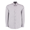 Contrast Premium Oxford Shirt Long Sleeve in silvergrey-charcoal