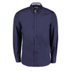 Contrast Premium Oxford Shirt (Button-Down Collar) Long Sleeve in navy-lightblue