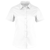 Women'S Poplin Shirt Short Sleeve in white