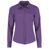 Women'S Poplin Shirt Long Sleeve in purple