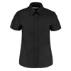Women'S Workplace Oxford Blouse Short Sleeved in black