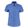Women'S Workplace Oxford Blouse Short Sleeved in italian-blue