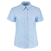 Women'S Workplace Oxford Blouse Short Sleeved in light-blue