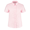 Women'S Workplace Oxford Blouse Short Sleeved in pink