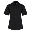 Women'S City Business Blouse Short Sleeve in black