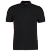 Team Style Slim Fit Polo Shirt in black-red