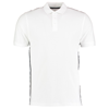 Team Style Slim Fit Polo Shirt in white-navy